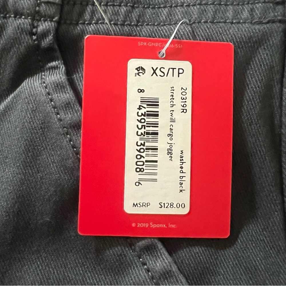 Spanx Jogger Pants Stretch Twill Cargo - Picture 4 of 11